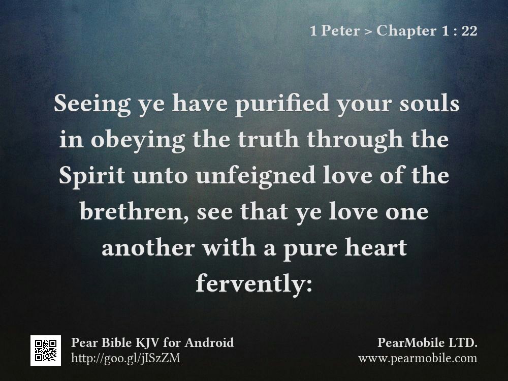 1 Peter, Chapter 1:22